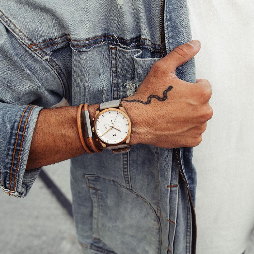 Mvmt Double Leather Wrap Brown