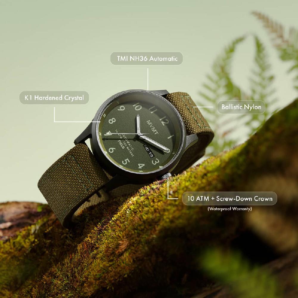Mvmt Field Automatic Pine Green | 42.5MM