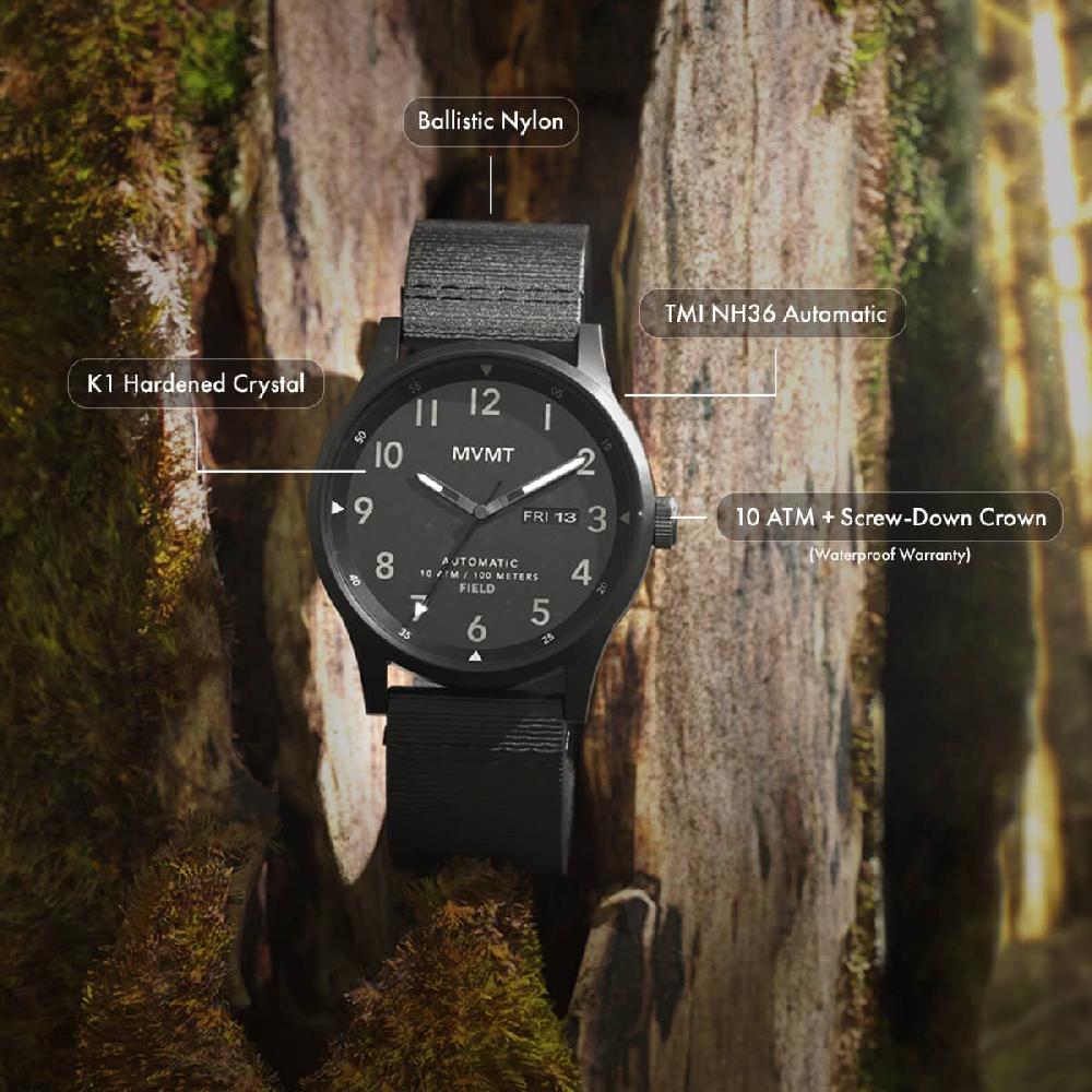 Mvmt Field Automatic Triple Black | 42.5MM