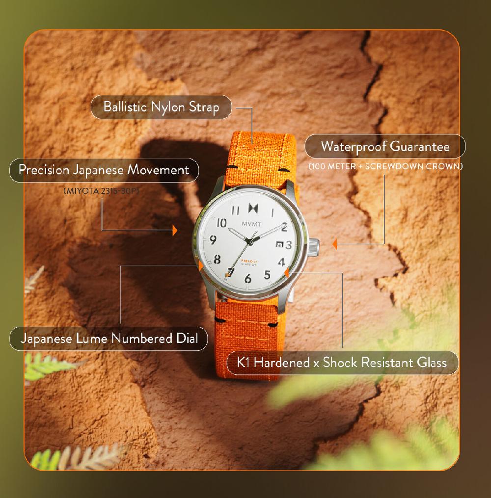Mvmt Field II Hunter Orange | 41MM