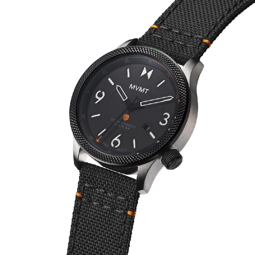 Mvmt Field II Solar Ember Black | 41MM