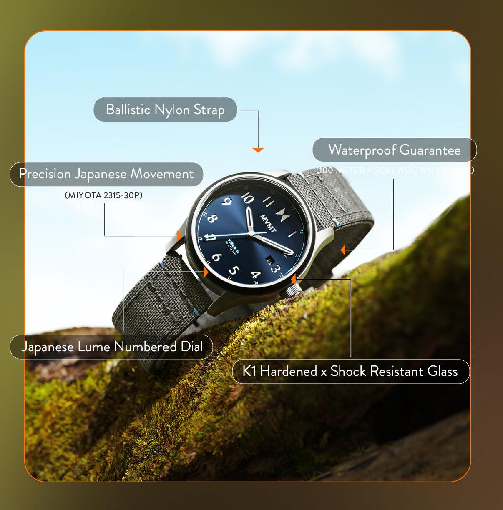 Mvmt Field II Storm Grey | 41MM