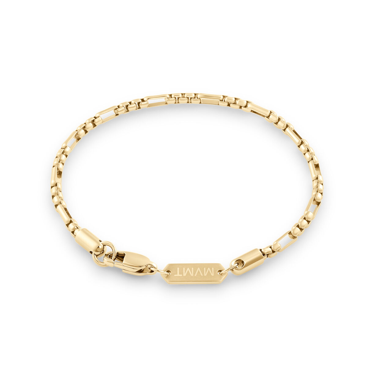 Mvmt Figaro Box Chain Bracelet Gold