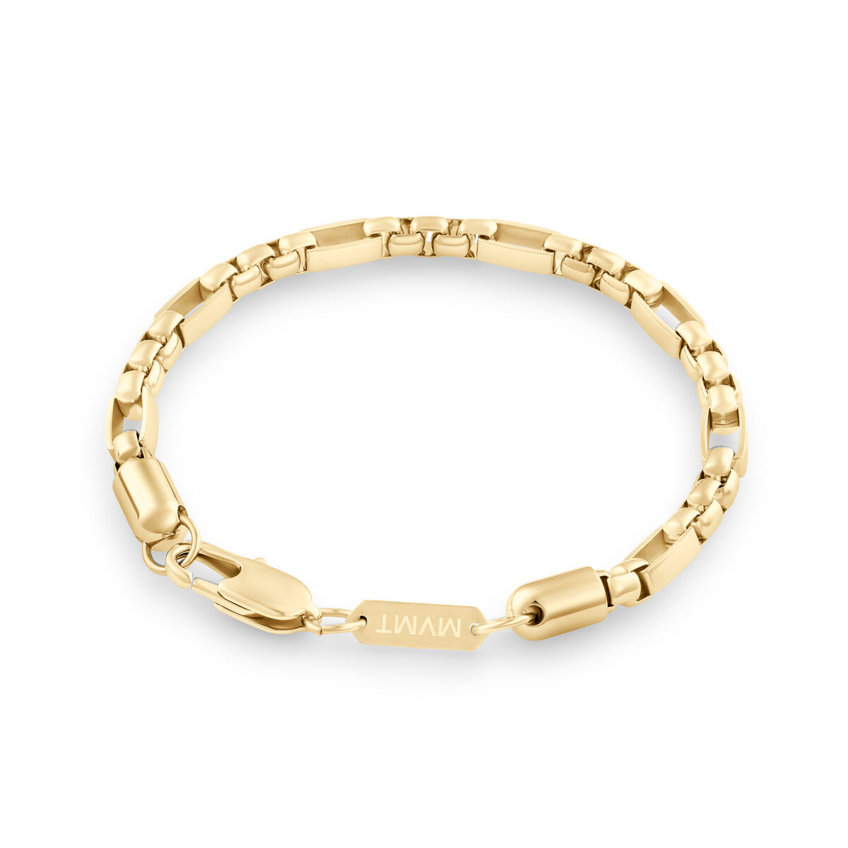 Mvmt Figaro Box Chain Bracelet Gold