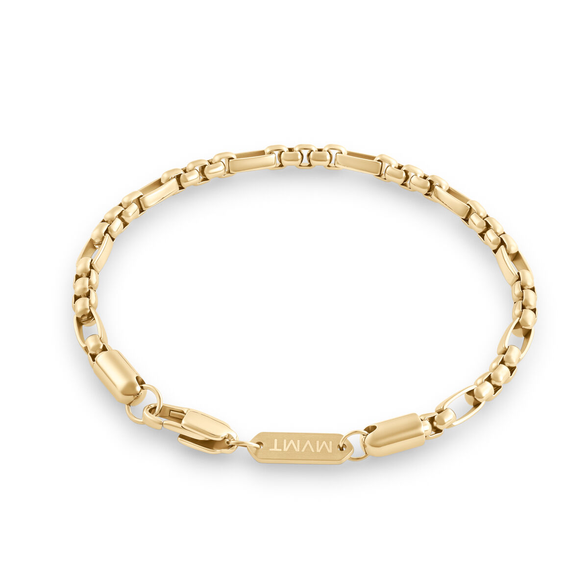 Mvmt Figaro Box Chain Bracelet Gold