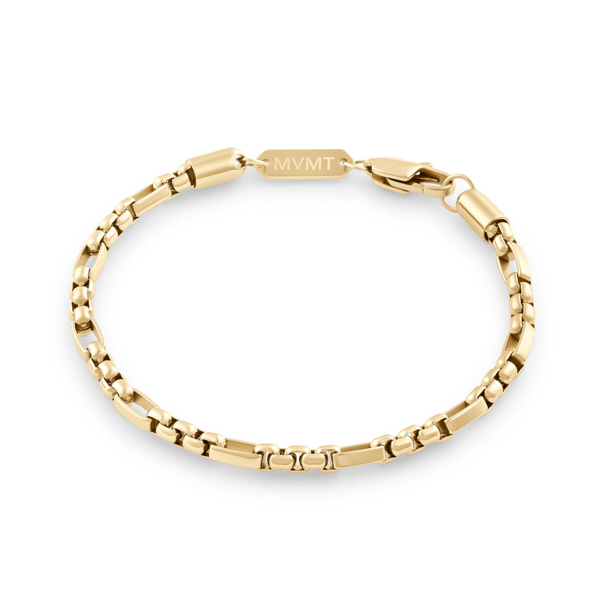 mvmt Figaro Box Chain Bracelet Gold