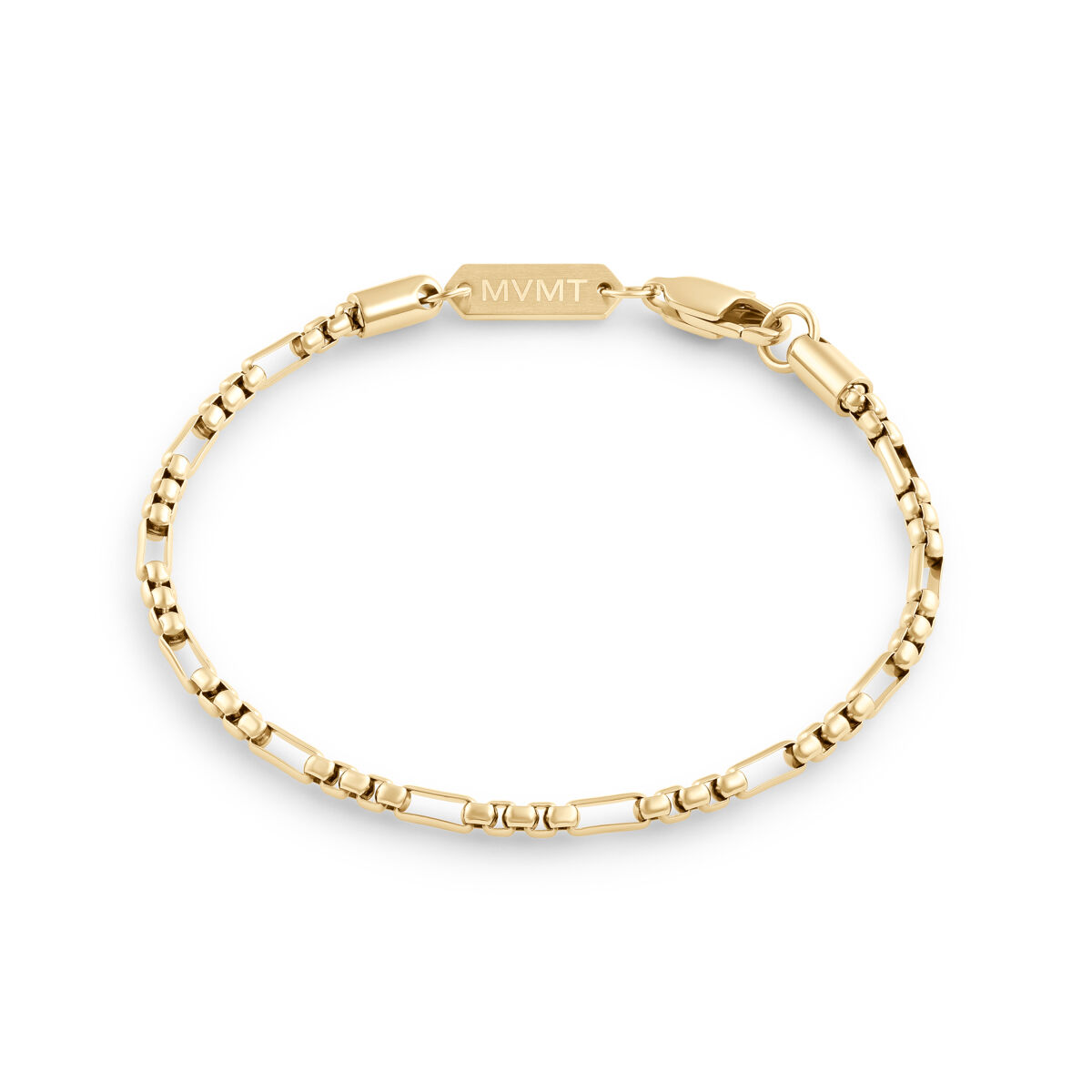 mvmt Figaro Box Chain Bracelet Gold
