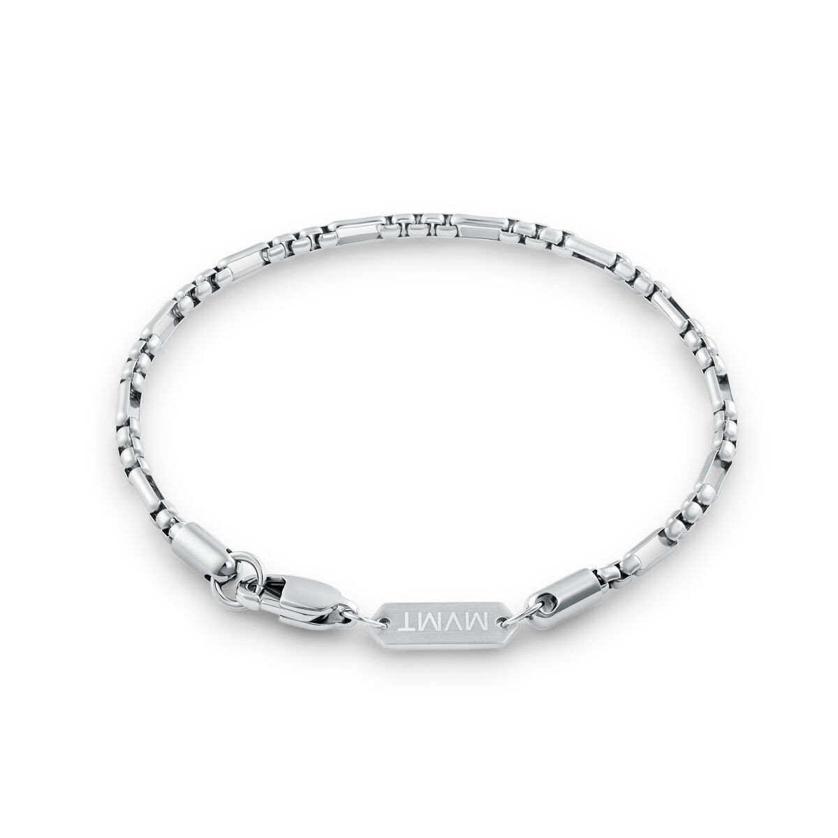 Mvmt Figaro Box Chain Bracelet Silver