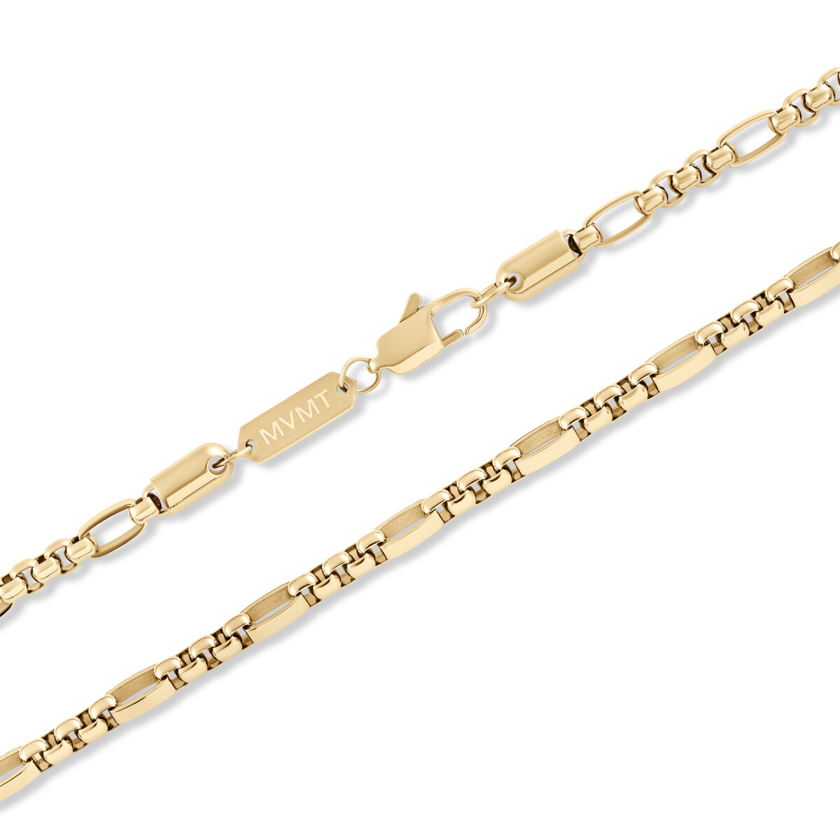 Mvmt Figaro Box Chain Necklace Gold