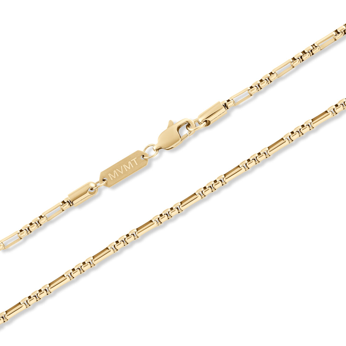 Mvmt Figaro Box Chain Necklace Gold