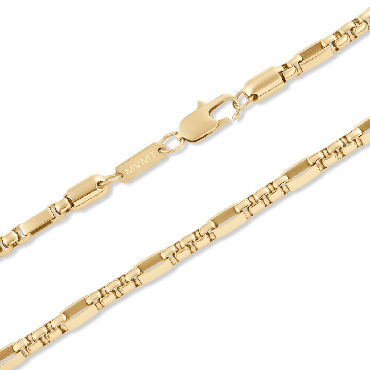 Mvmt Figaro Box Chain Necklace Gold
