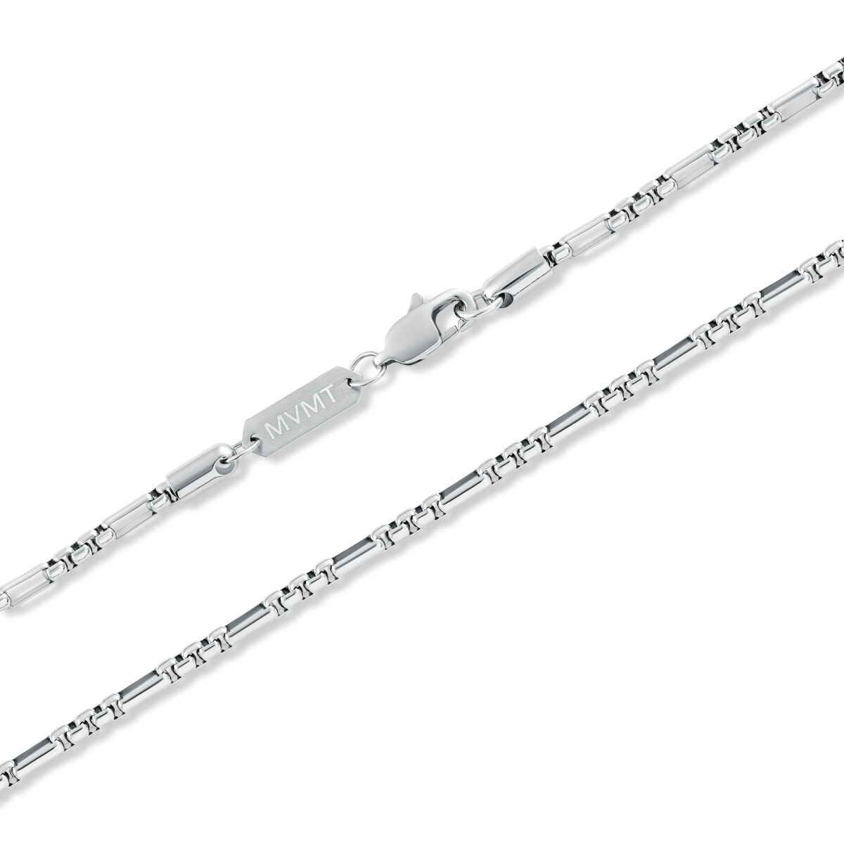 Mvmt Figaro Box Chain Necklace Silver