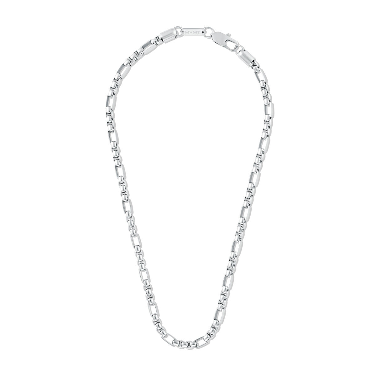 Mvmt Figaro Box Chain Necklace Silver