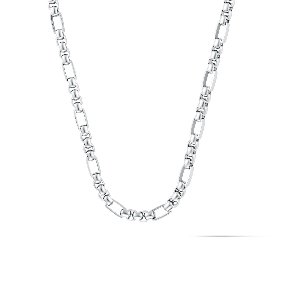 mvmt Figaro Box Chain Necklace Silver