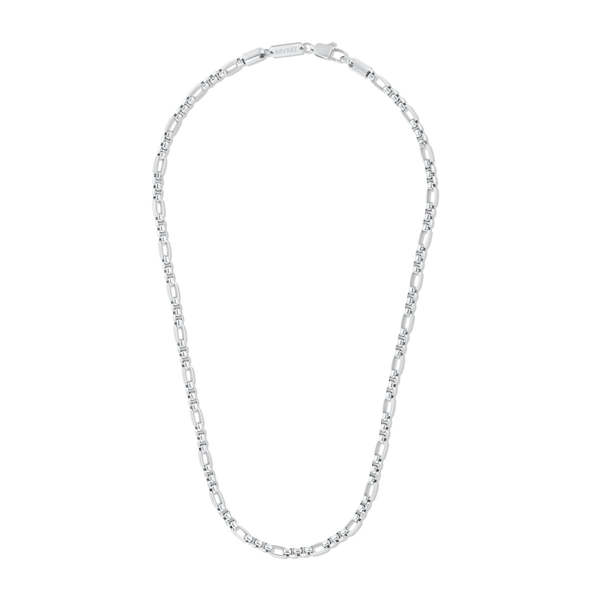 Mvmt Figaro Box Chain Necklace Silver