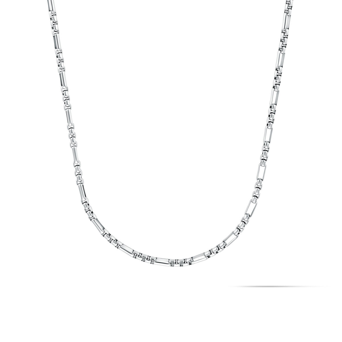 mvmt Figaro Box Chain Necklace Silver