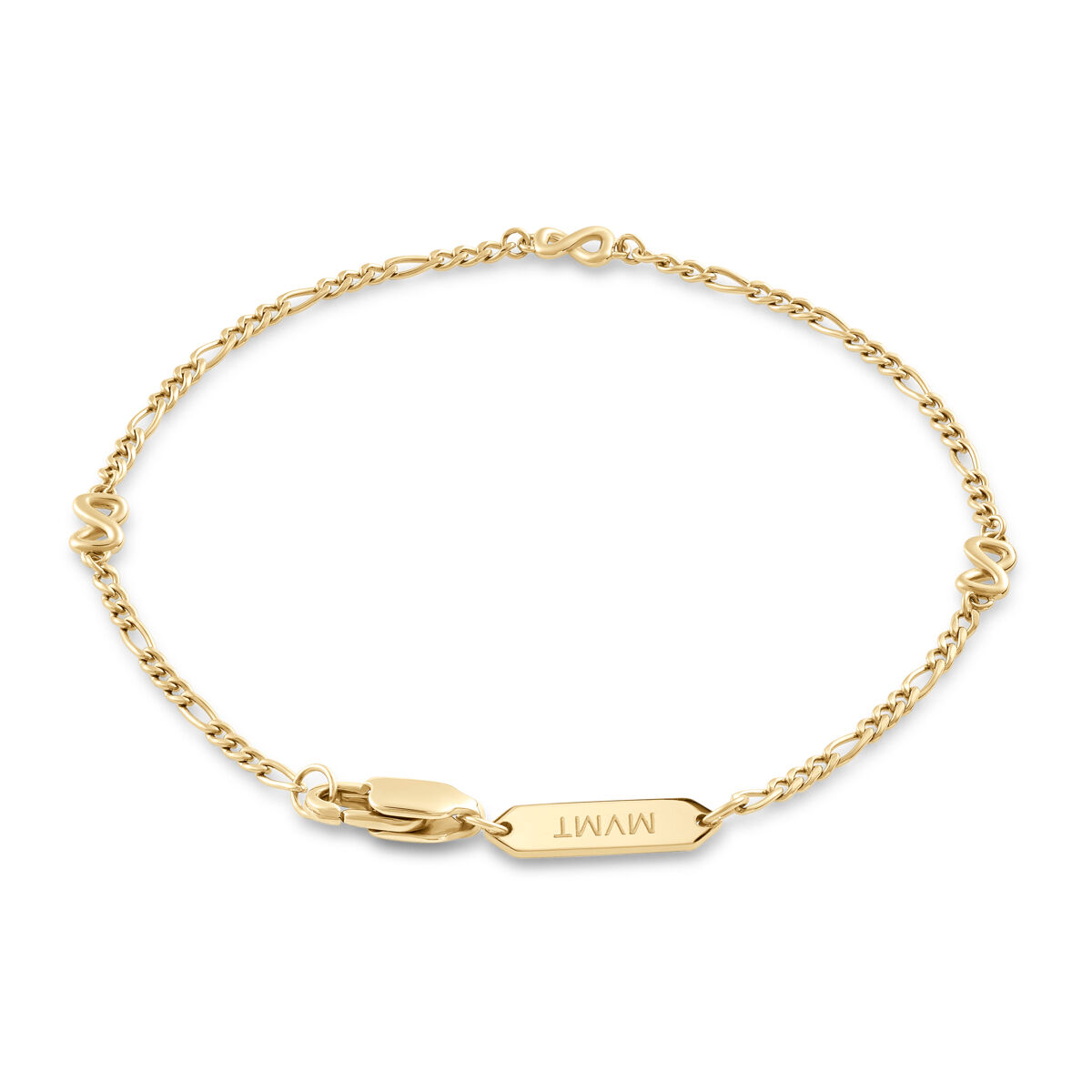 Mvmt Figaro Chain Bracelet - 1.8MM Gold