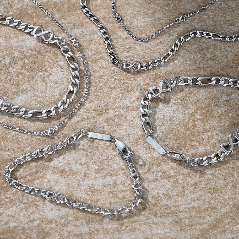 Mvmt Figaro Chain Bracelet - 1.8MM Silver
