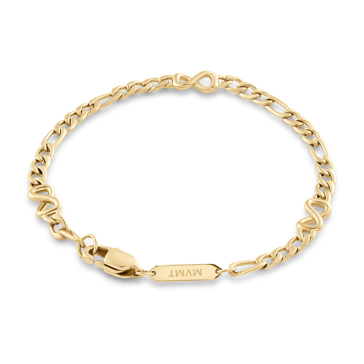 Mvmt Figaro Chain Bracelet - 3.8MM Gold