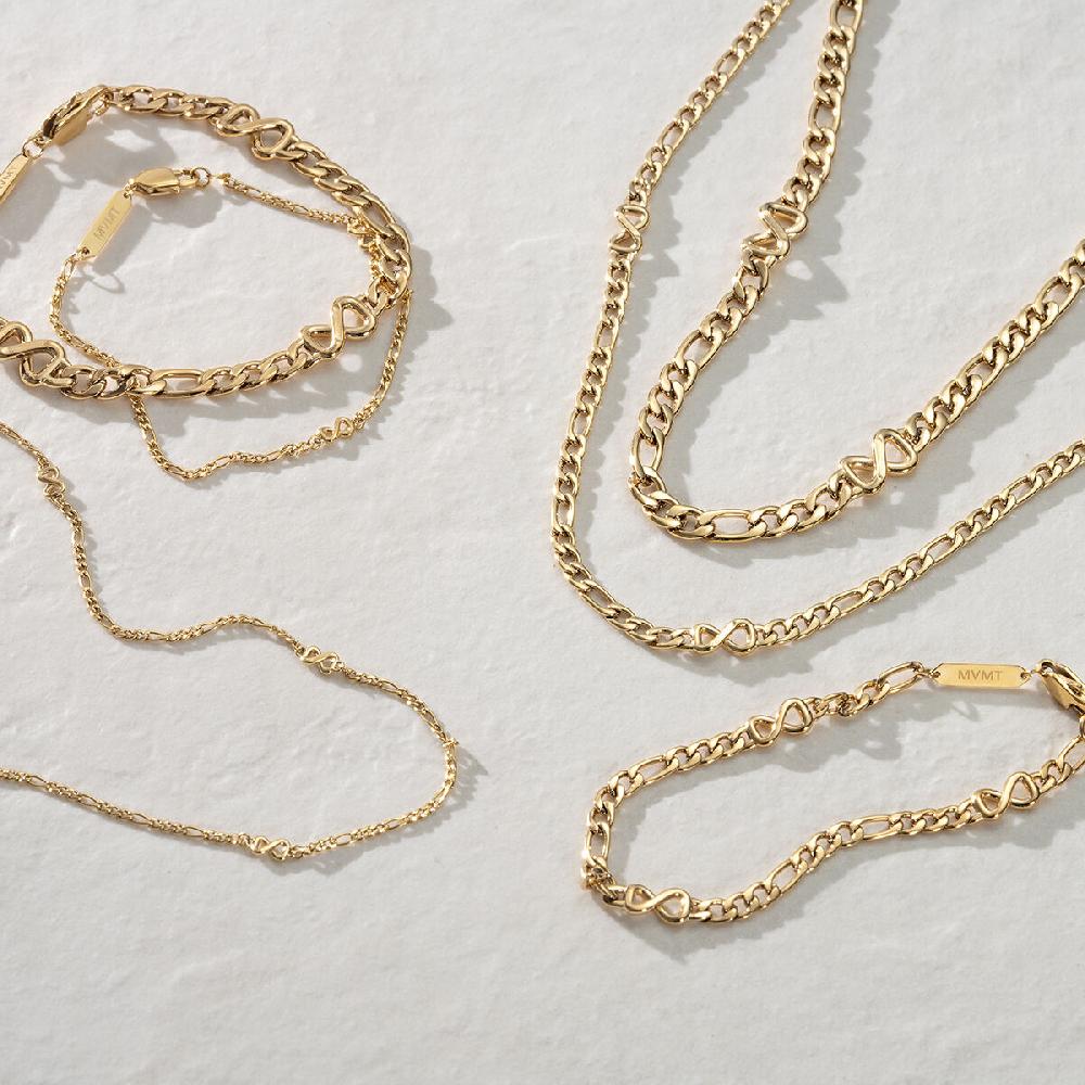 Mvmt Figaro Chain Bracelet - 3.8MM Gold