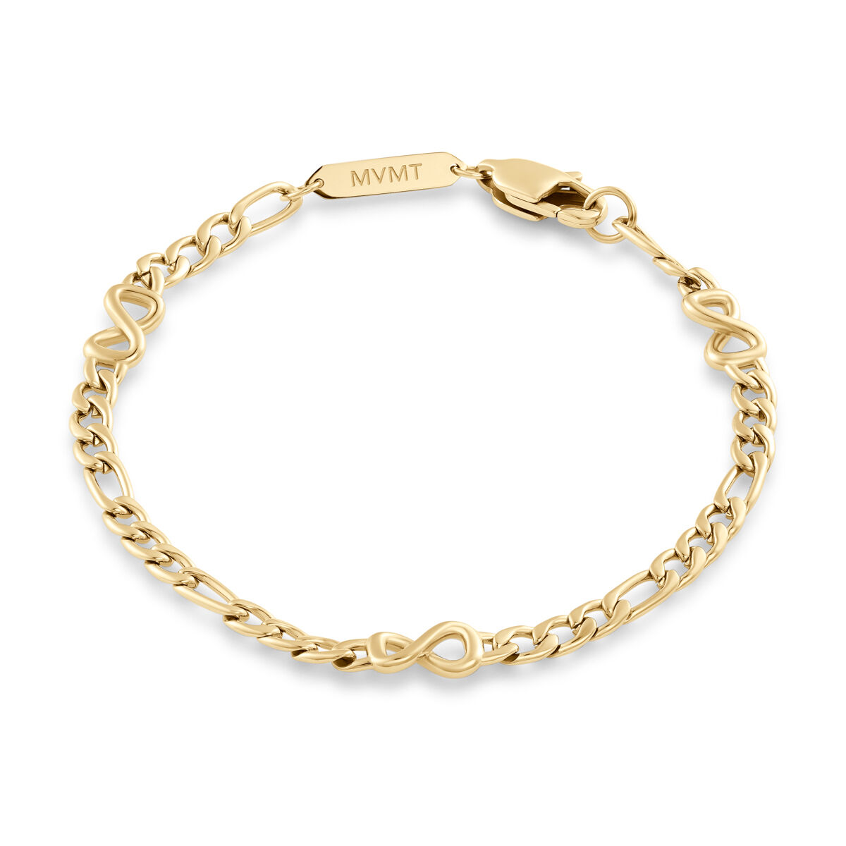 mvmt Figaro Chain Bracelet - 3.8MM Gold