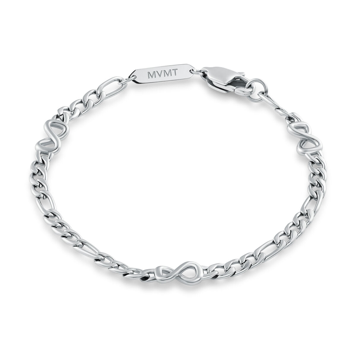 mvmt Figaro Chain Bracelet - 3.8MM Silver