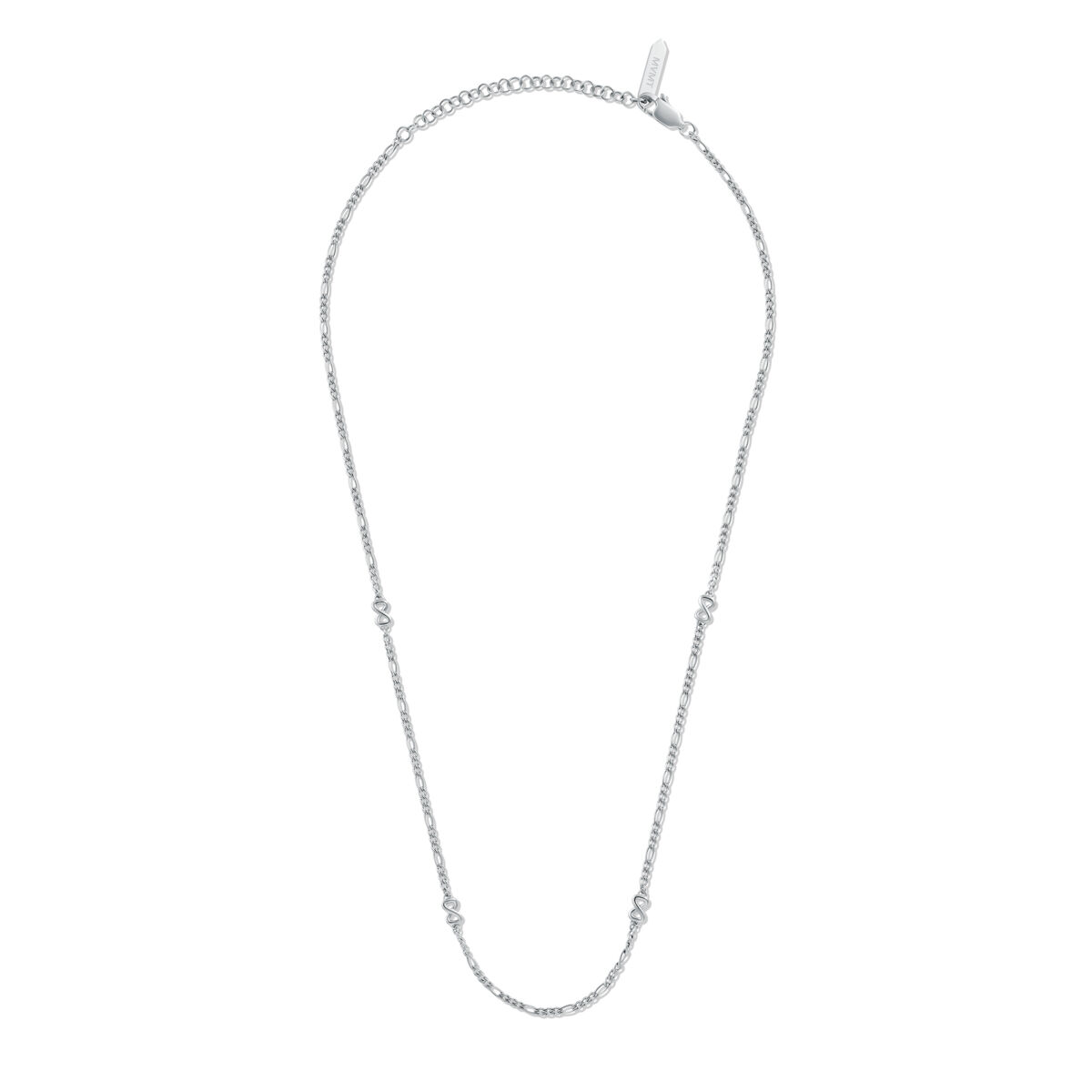 Mvmt Figaro Chain Necklace - 1.8MM Silver
