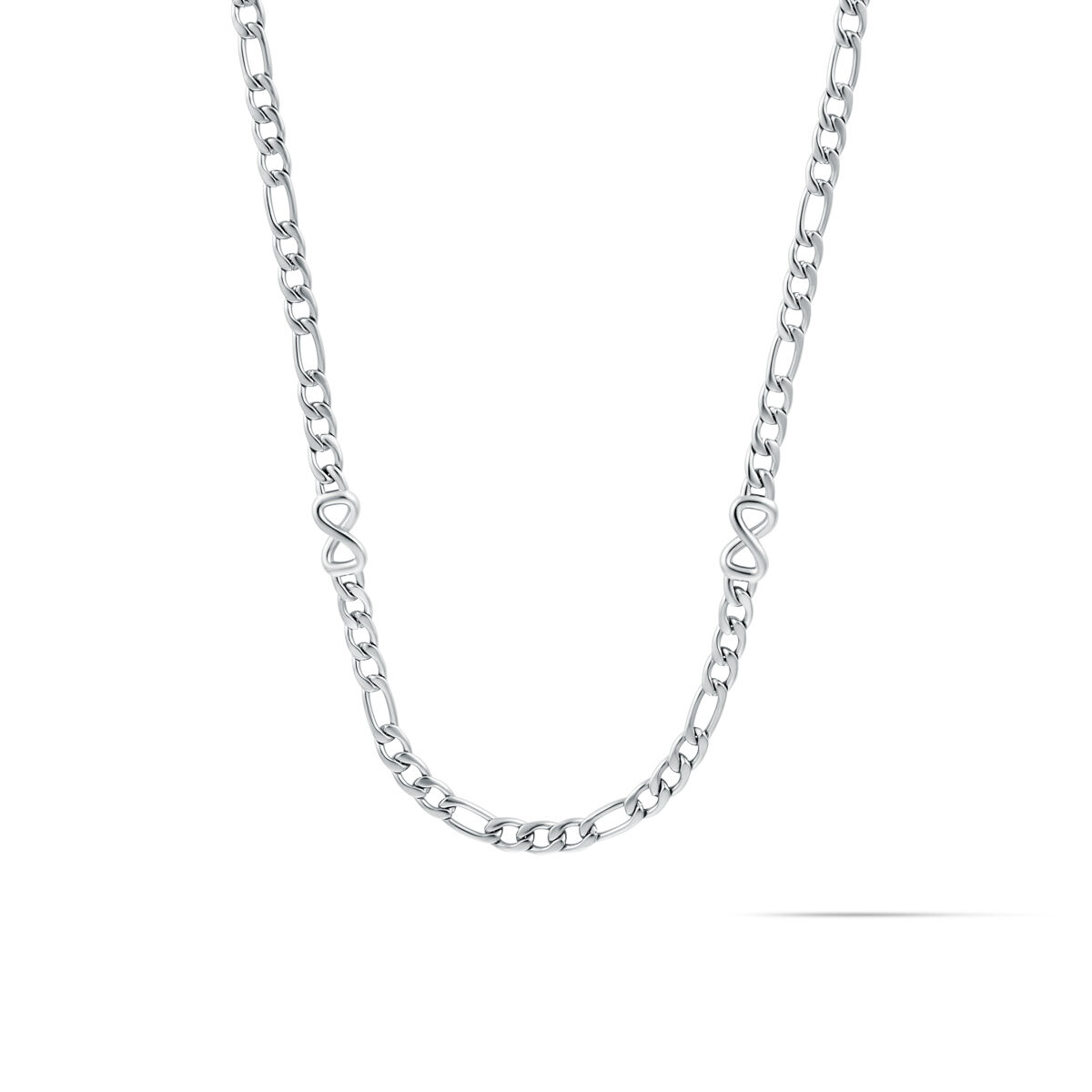 mvmt Figaro Chain Necklace - 3.8MM Silver
