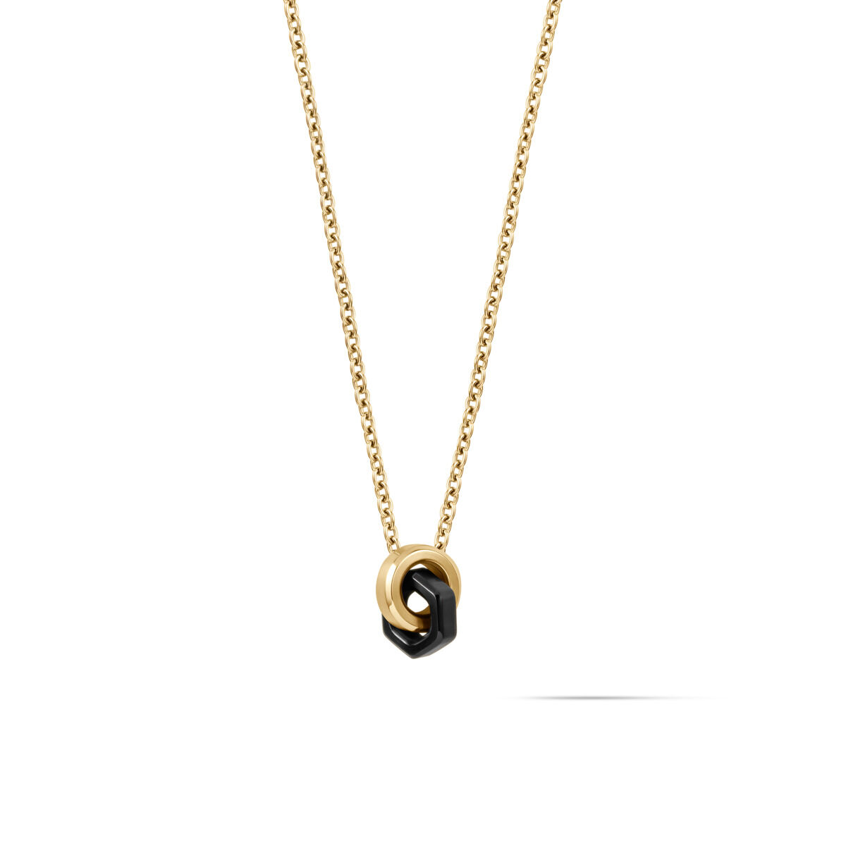 Mvmt Hardware Necklace Gold + Black
