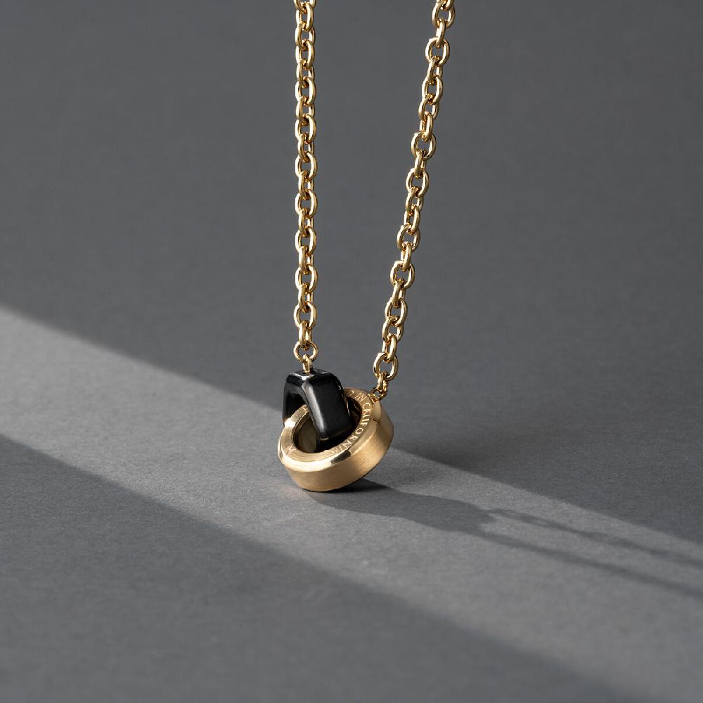 Mvmt Hardware Necklace Gold + Black