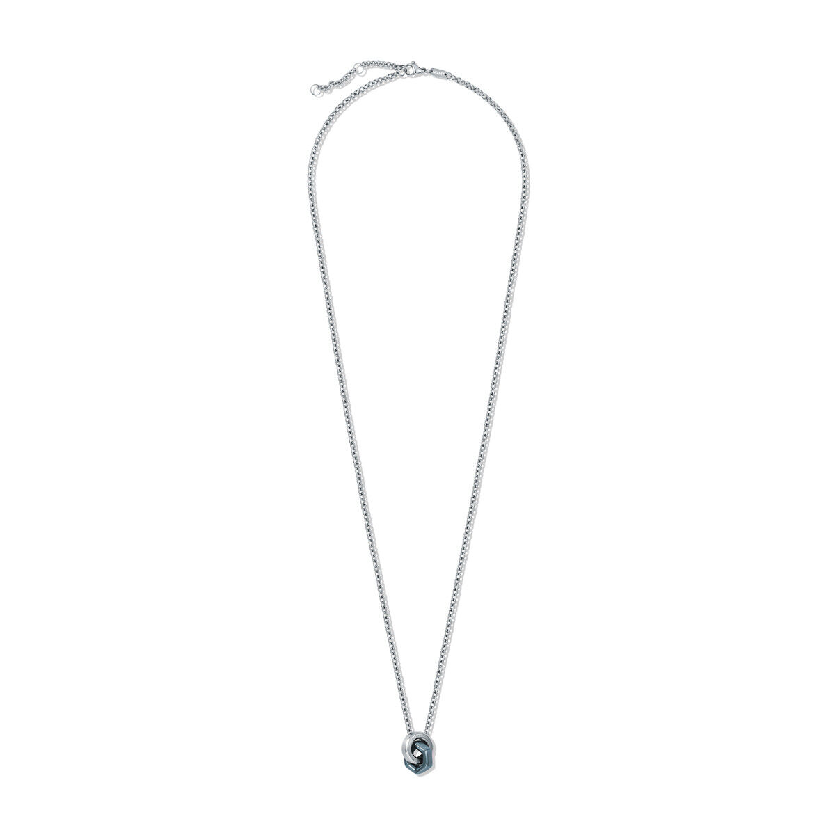 mvmt Hardware Necklace Silver + Ice Blue