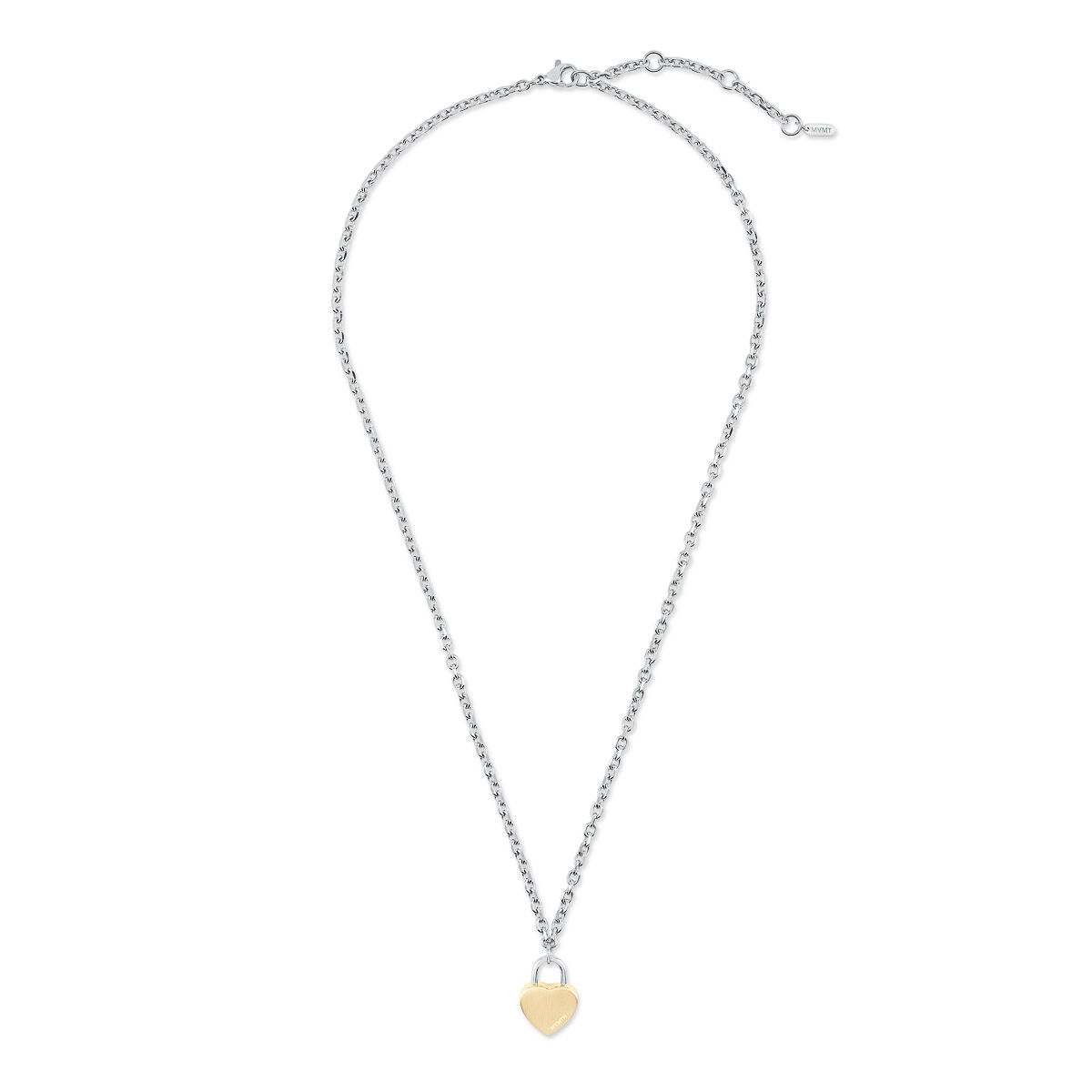 mvmt Heartlock Necklace Silver + Gold