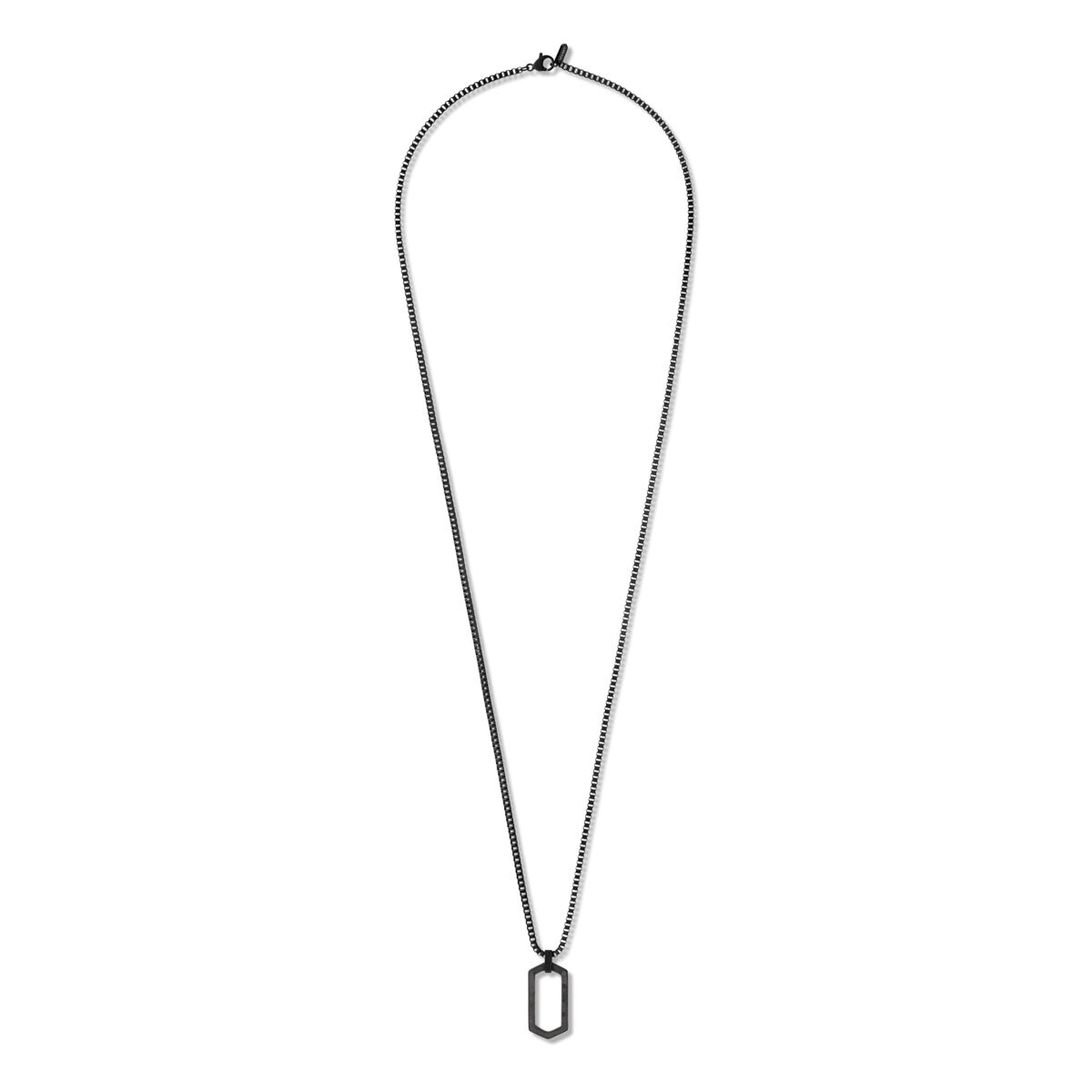 mvmt Hex Necklace Black + Forged Carbon