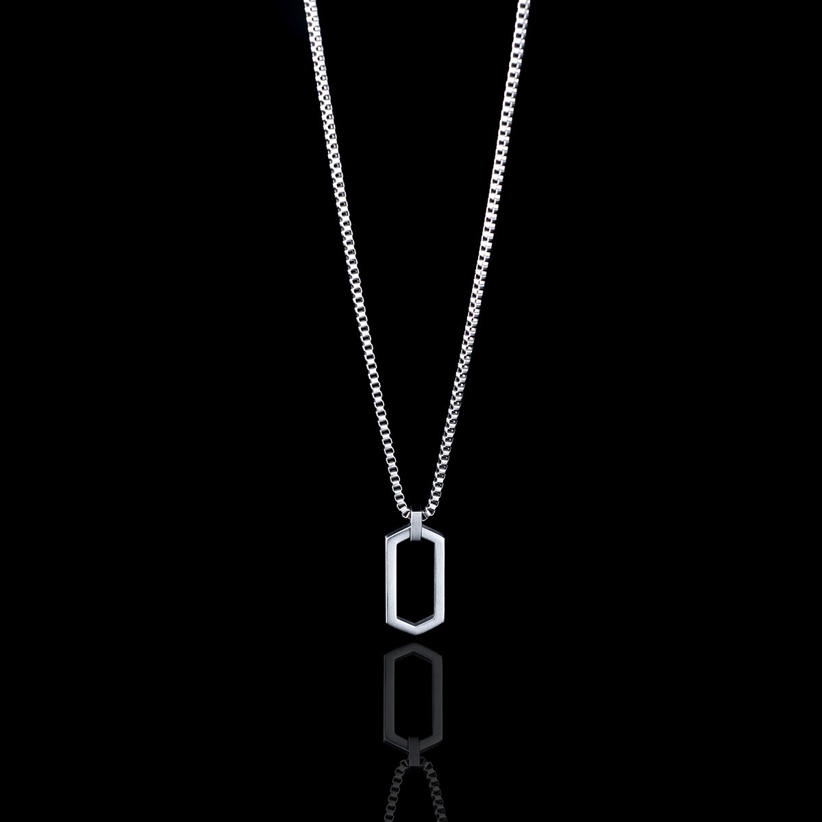 Mvmt Hex Necklace Silver