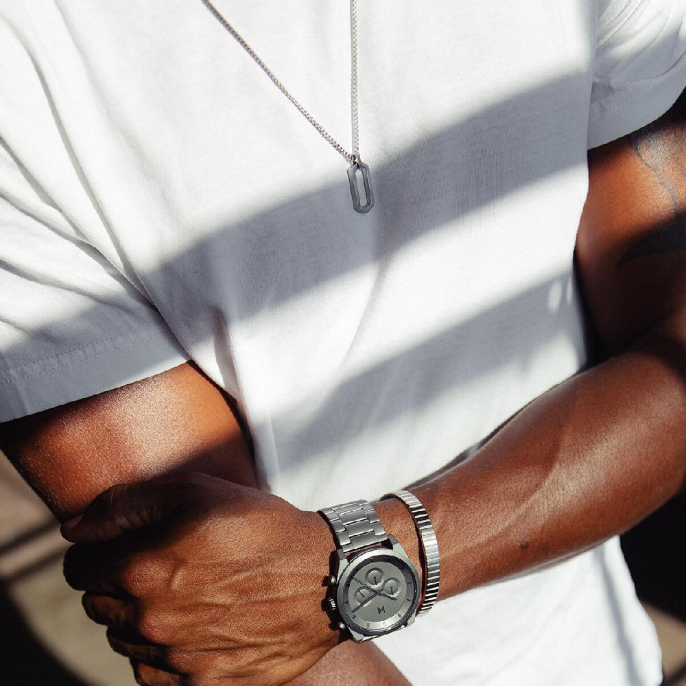 Mvmt Hex Necklace Silver