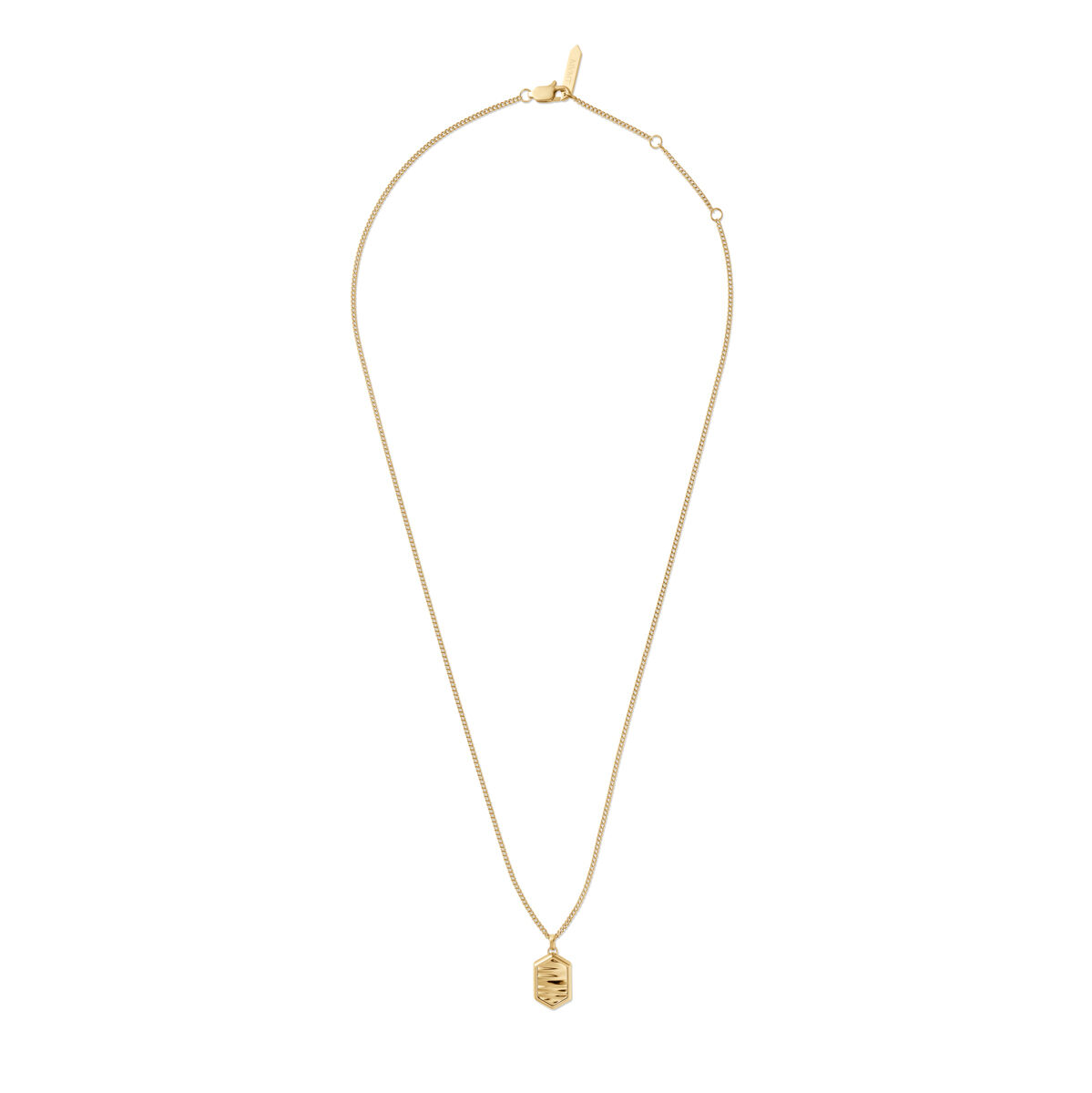 Mvmt Hex Pendant Necklace Gold