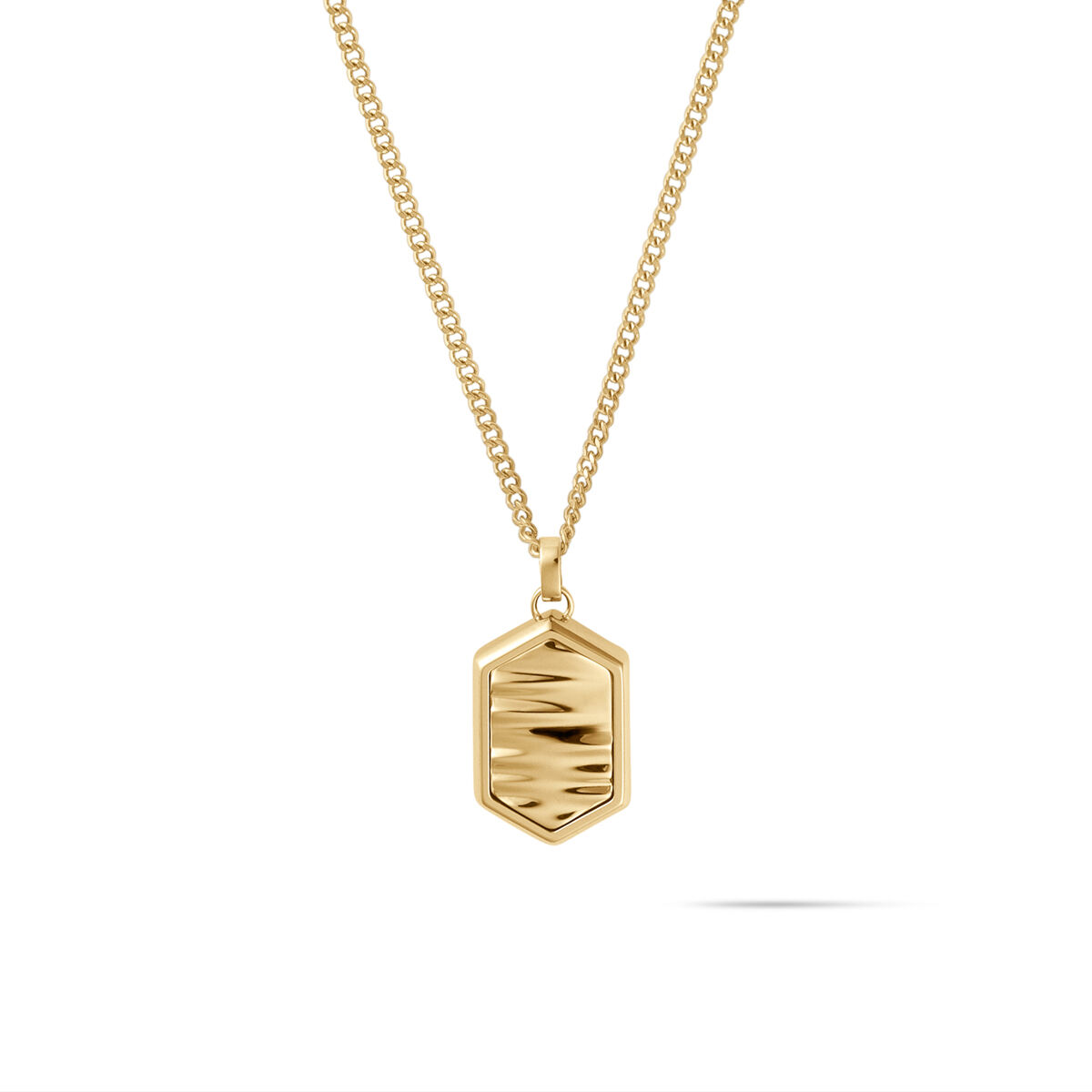 mvmt Hex Pendant Necklace Gold