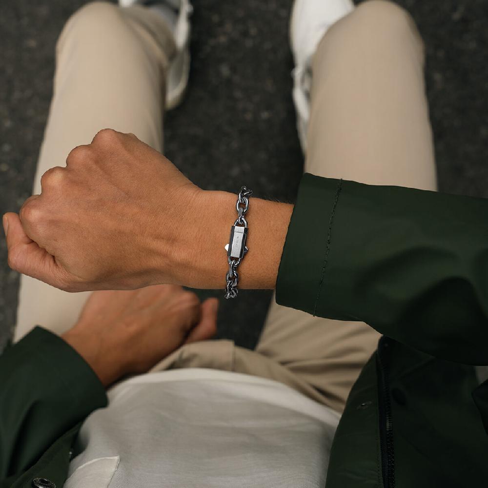 Mvmt Industry Chain Bracelet Silver