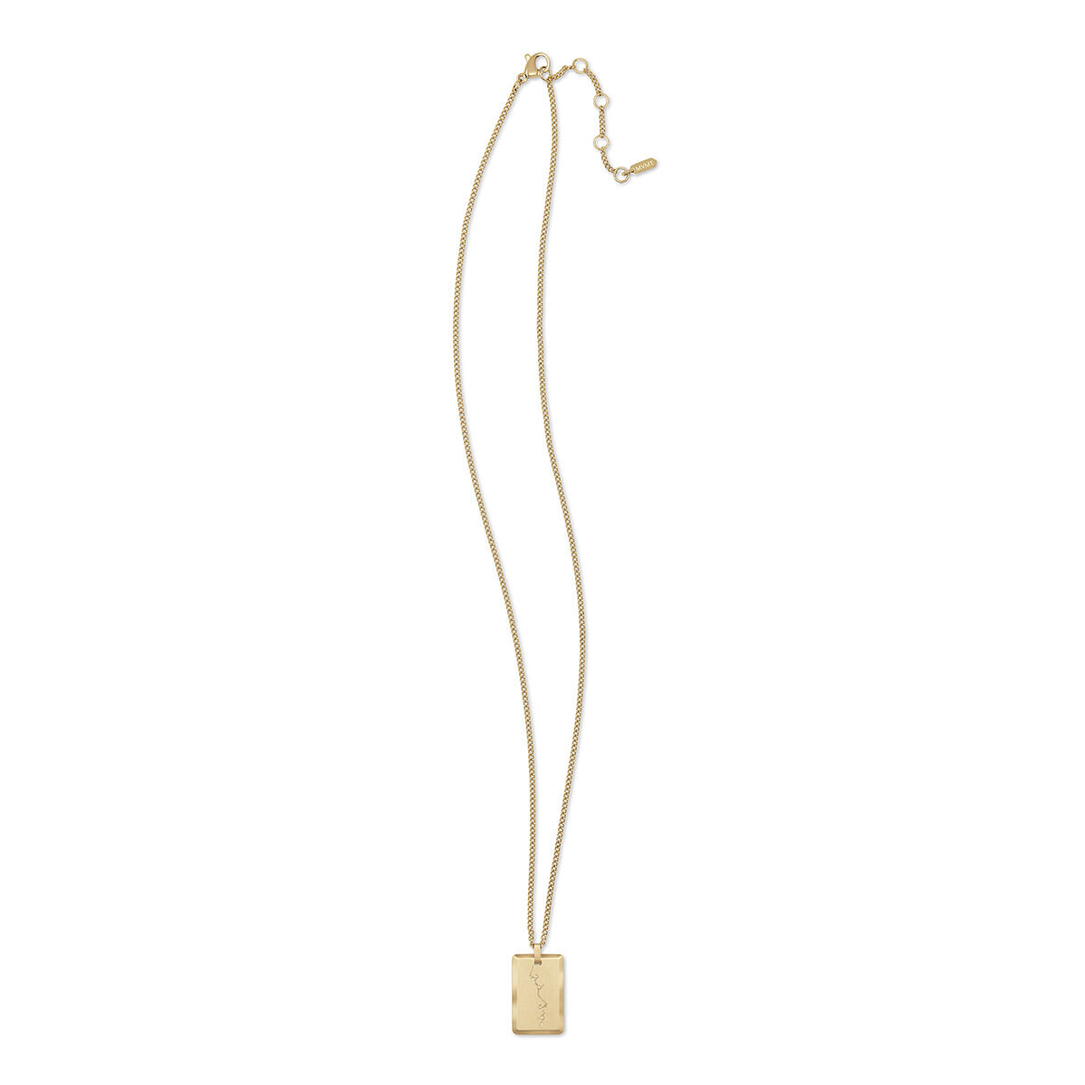 Mvmt Kiss Pendant Necklace Gold