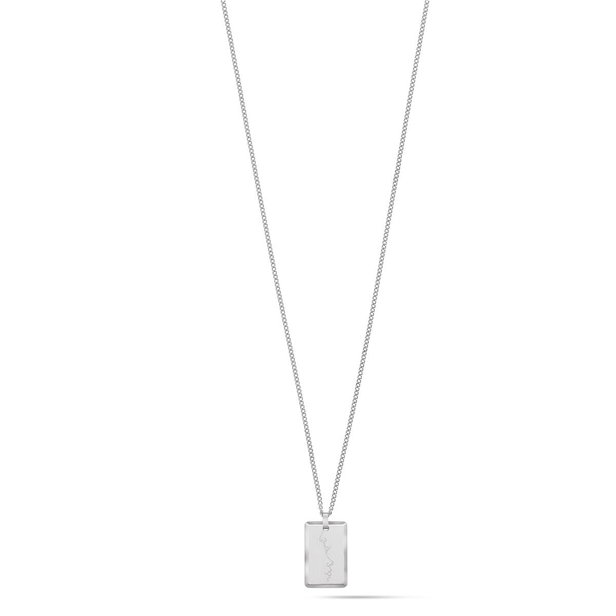 mvmt Kiss Pendant Necklace Silver