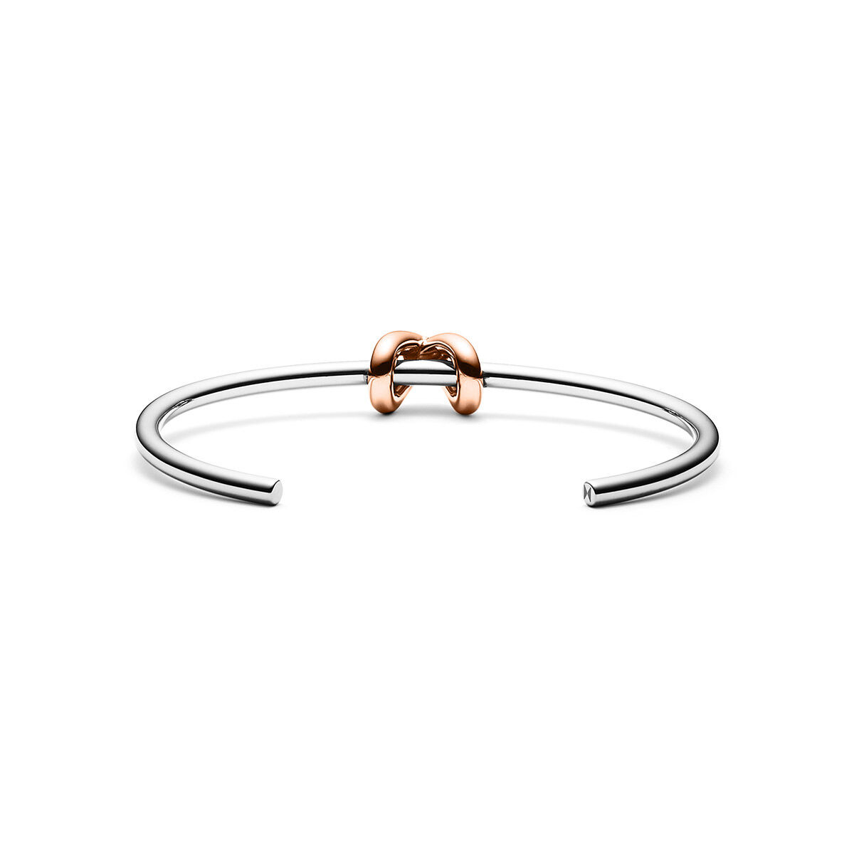 Mvmt Knot Cuff Silver + Rose Gold