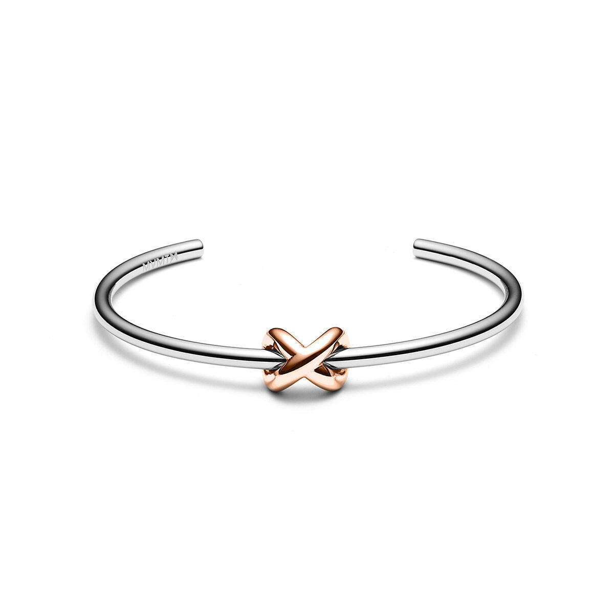 mvmt Knot Cuff Silver + Rose Gold