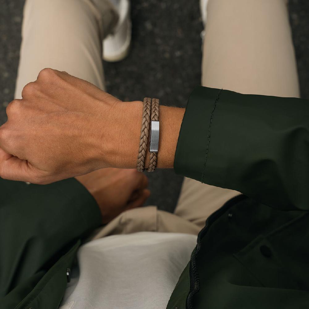 Mvmt Leather Dress Wrap Tan + Silver