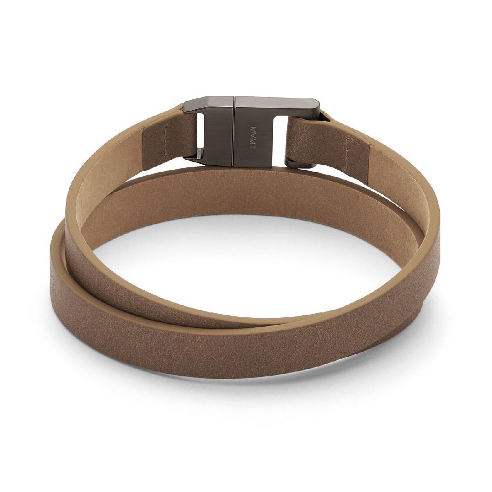 Mvmt Leather Latch Bracelet Tan
