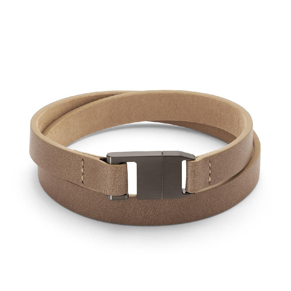 mvmt Leather Latch Bracelet Tan