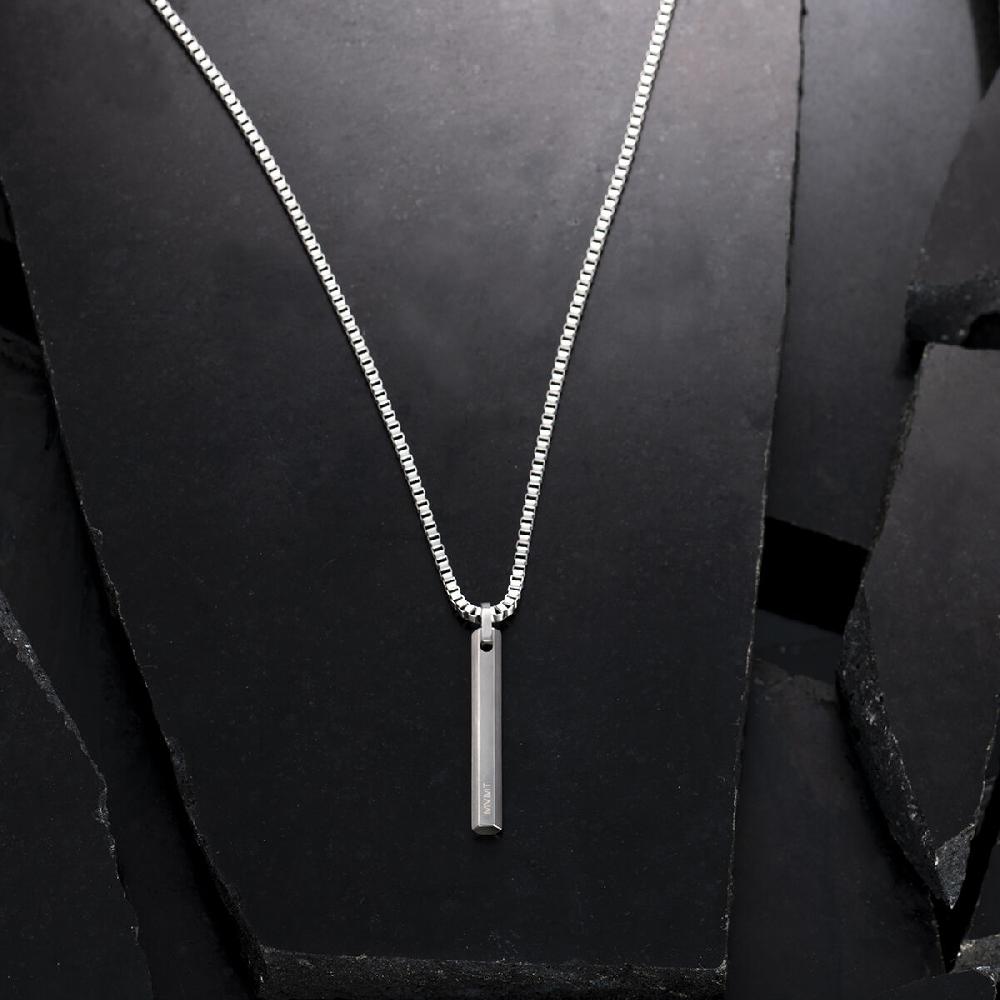 Mvmt Monolith Pendant Necklace Silver