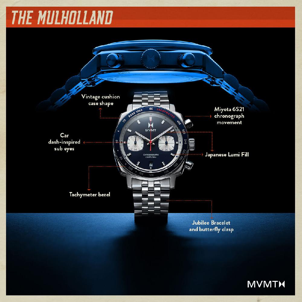 Mvmt Mulholland Chronograph Astro Blue | 42MM