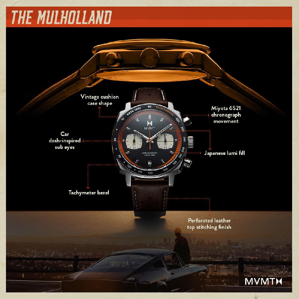 Mvmt Mulholland Chronograph Sunset Orange | 42MM