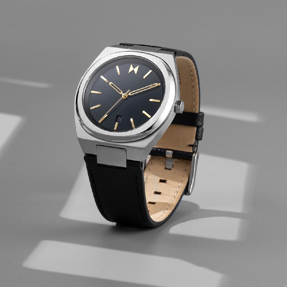 Mvmt Odyssey II Saffiano Black | 40MM
