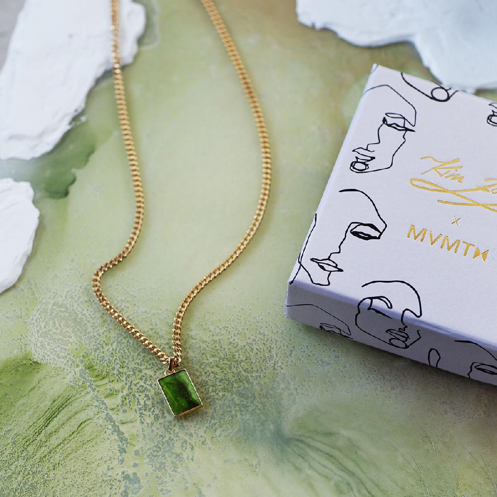 Mvmt Order & Chaos Necklace Gold + Green